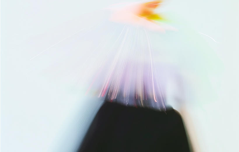 Abstract blurred marketing campaign article cover